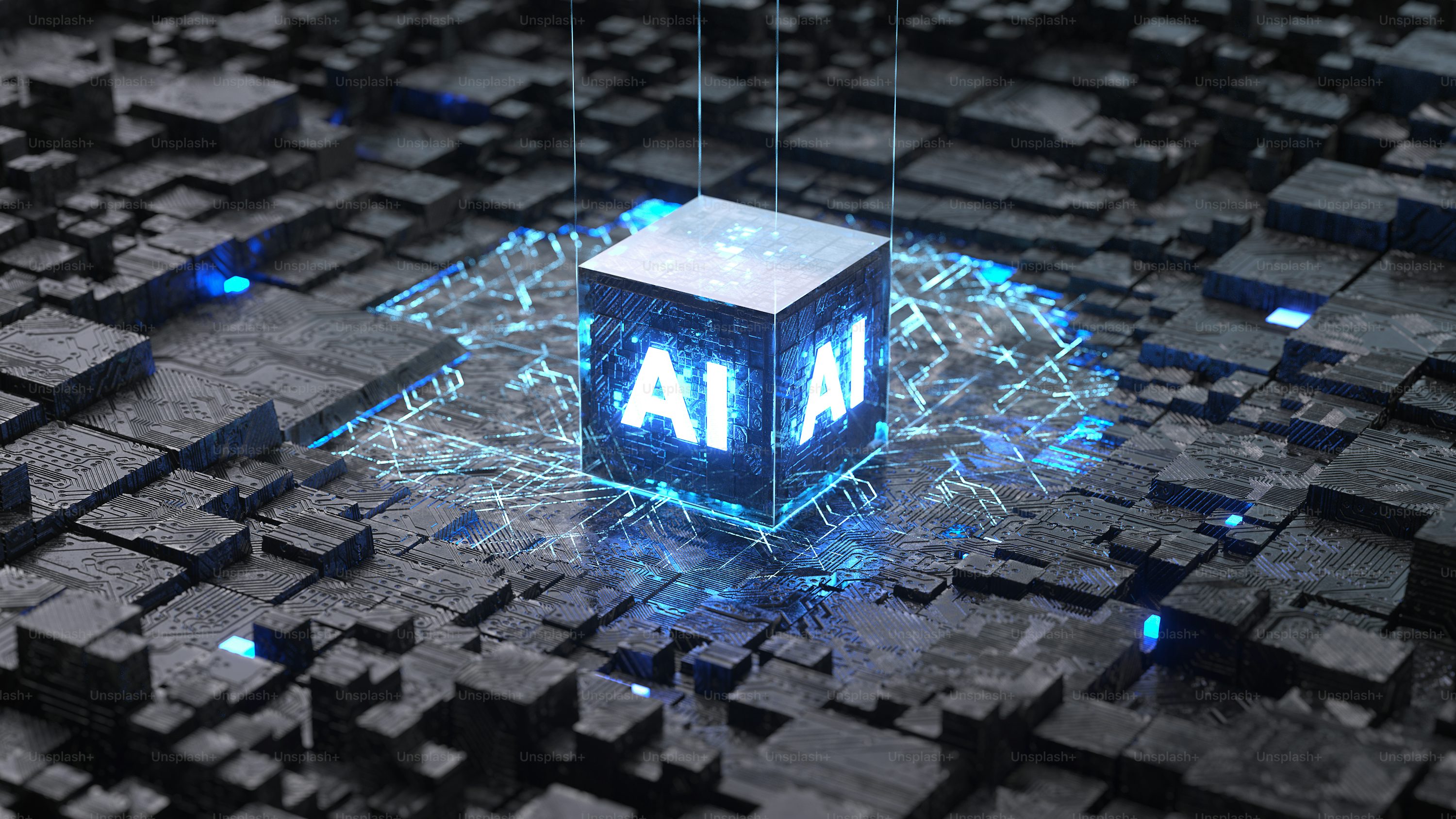 AI neural network concept